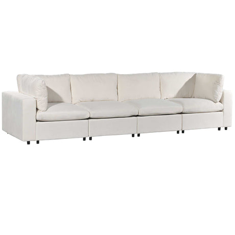 Humboldt Smart Modular Beige Sofa with  Features - Ornate Home