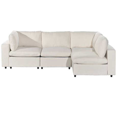 Humboldt Smart Modular Beige Sofa with  Features - Ornate Home