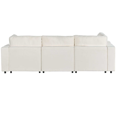 Humboldt Smart Modular Beige Sofa with  Features - Ornate Home