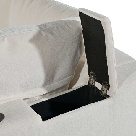 Humboldt Smart Modular Beige Sofa with  Features - Ornate Home