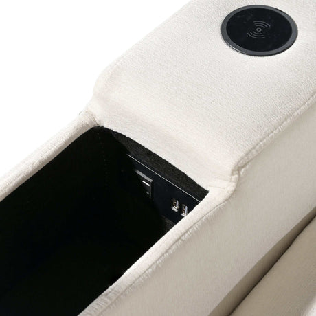 Humboldt Smart Modular Beige Sofa with  Features - Ornate Home