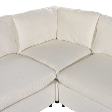 Humboldt Smart Modular Beige Sofa with  Features - Ornate Home