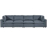 Humboldt Smart Modular Gray Sofa with  Features - Ornate Home