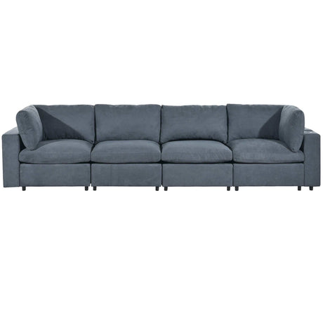 Humboldt Smart Modular Gray Sofa with  Features - Ornate Home
