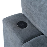 Humboldt Smart Modular Gray Sofa with  Features - Ornate Home