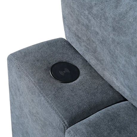 Humboldt Smart Modular Gray Sofa with  Features - Ornate Home