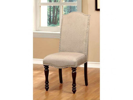 Hurdsfield Antique Cherry & Beige Dining Chair (Set of 2) - Ornate Home