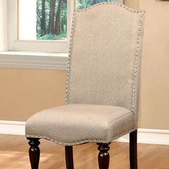Hurdsfield Antique Cherry & Beige Dining Chair (Set of 2) - Ornate Home