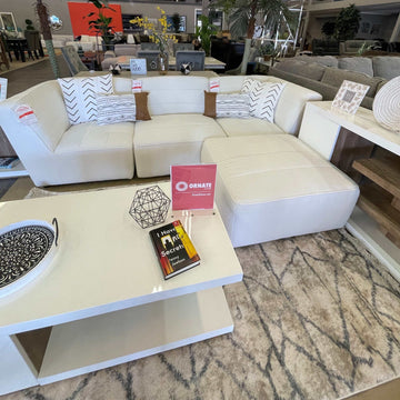 Sunny Natural White Modular Sectional / Create your own Style - Ornate Home