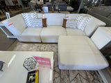 Sunny Natural White 4pc Modular Sectional Living Room Set - Ornate Home