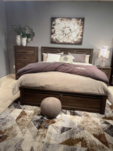 Juararo Dark Brown Panel Bed - Ornate Home