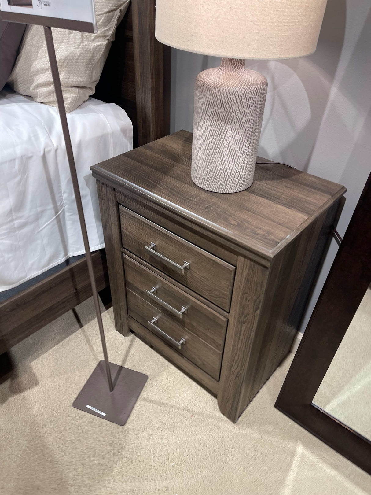 Juararo Dark Brown Nightstand - Ornate Home