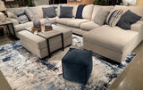 Lowder Stone 5pc Sectional Sofa w/ RAF Chaise - Ornate Home