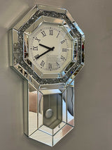 Noralie Mirrored Wall Clock - Ornate Home