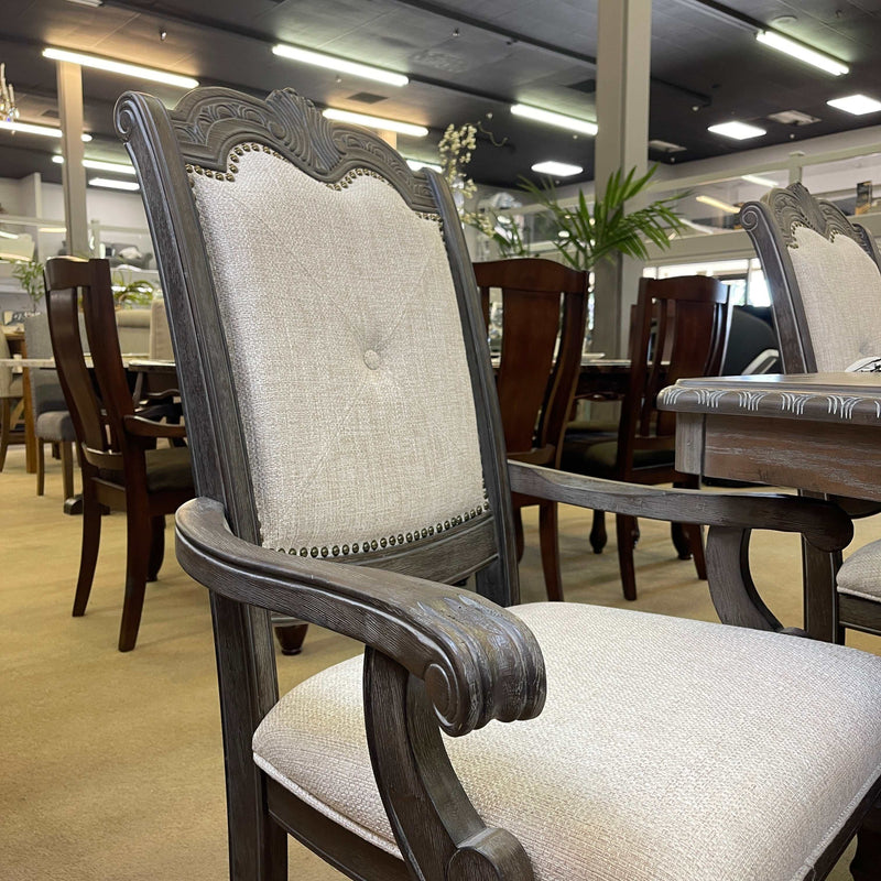 Kiera Gray Arm Chair (Set of 2) - Ornate Home
