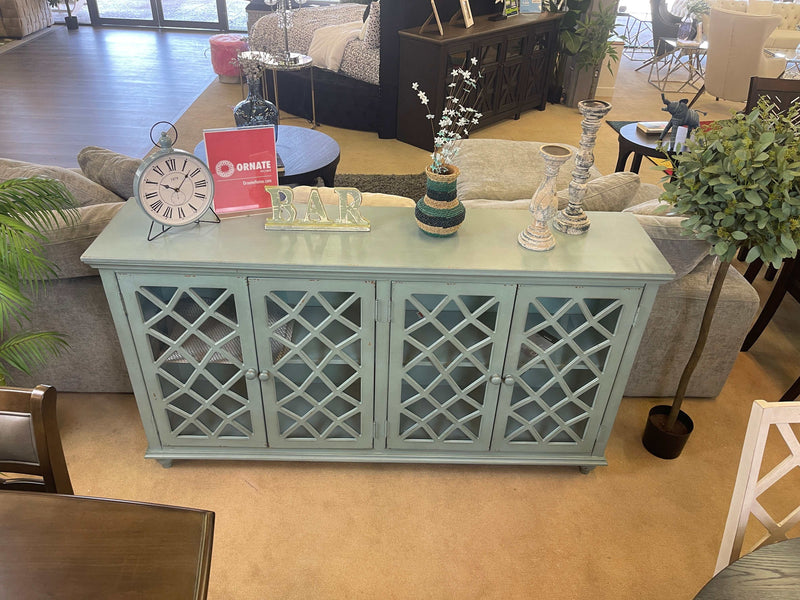 Mirimyn accent cabinet store antique teal