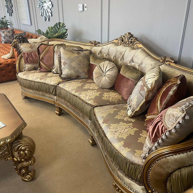 Raelene - Beige & Brown - Sectional Sofa - Ornate Home
