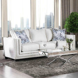 Ilse Off White Stationary Sofa & Loveseat 2pc - Ornate Home