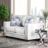 Ilse Off White Stationary Sofa & Loveseat 2pc - Ornate Home
