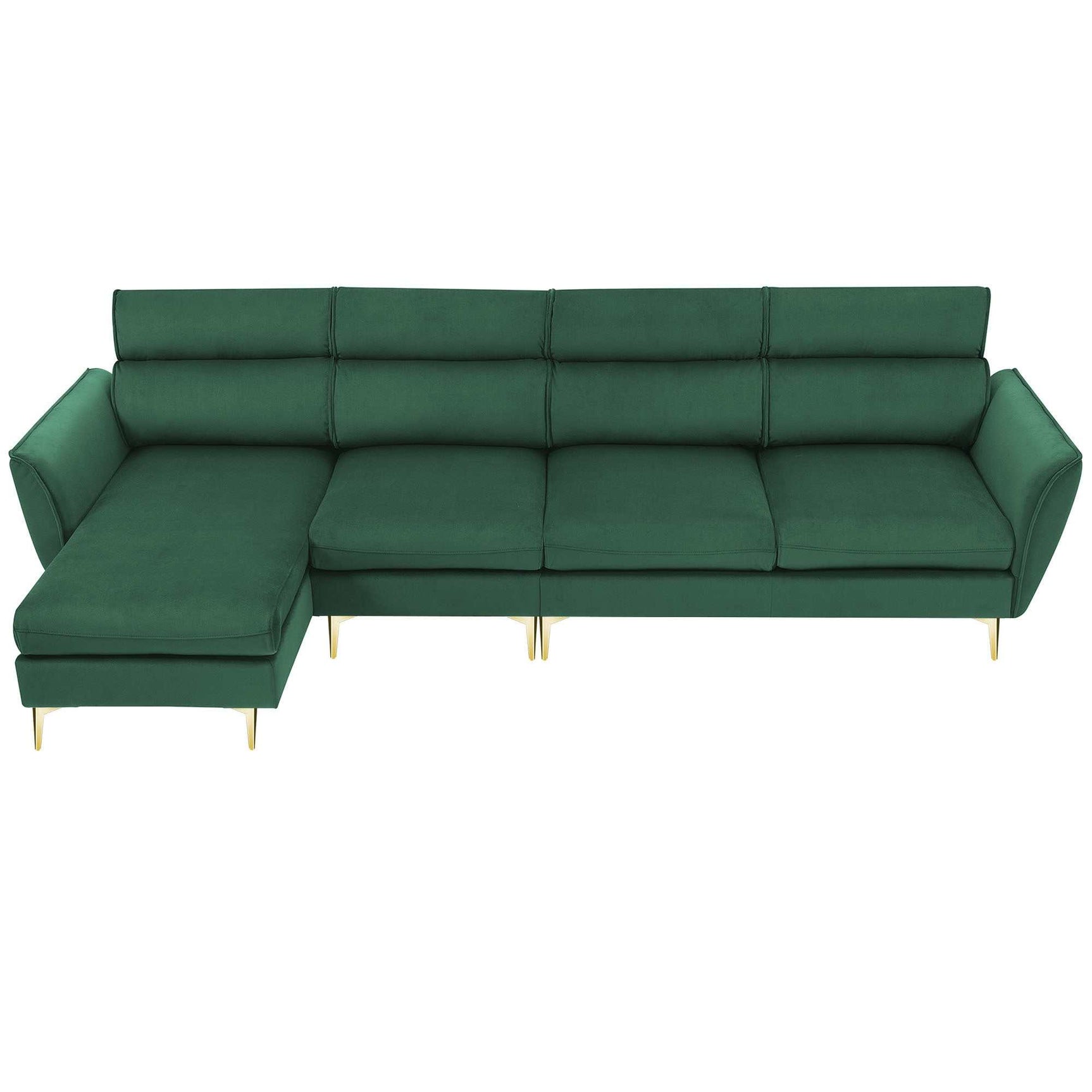 Imperial Convertible Flannel Sectional Sofa Left/Right Chaise for Flexibility - Ornate Home