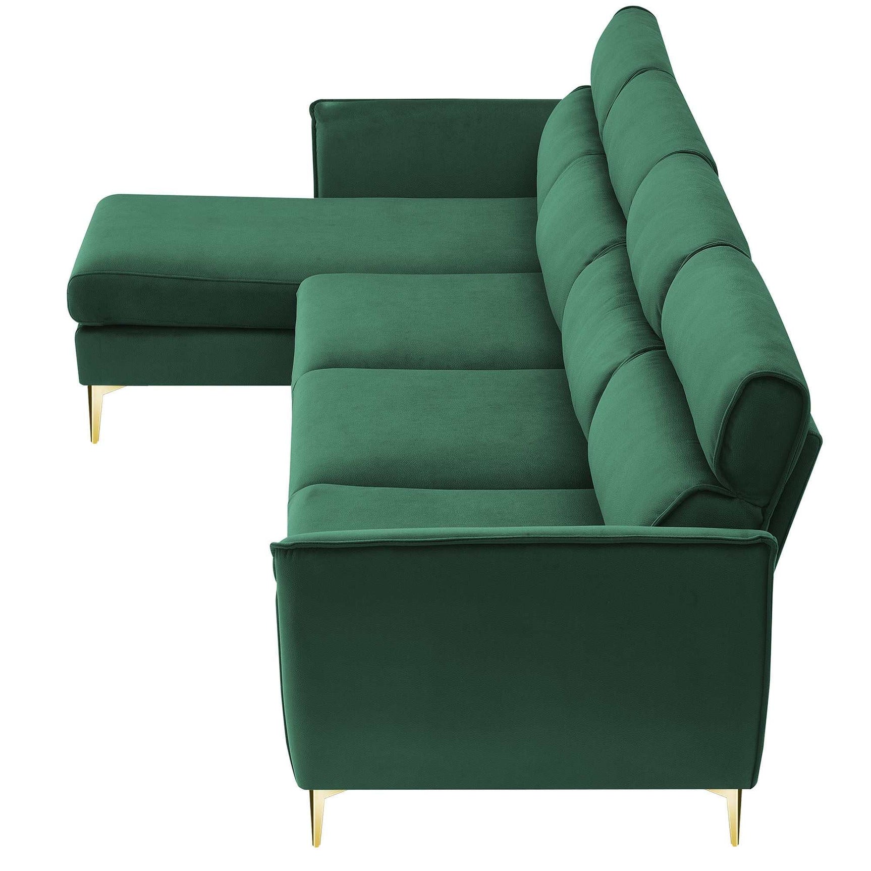 Imperial Convertible Flannel Sectional Sofa Left/Right Chaise for Flexibility - Ornate Home