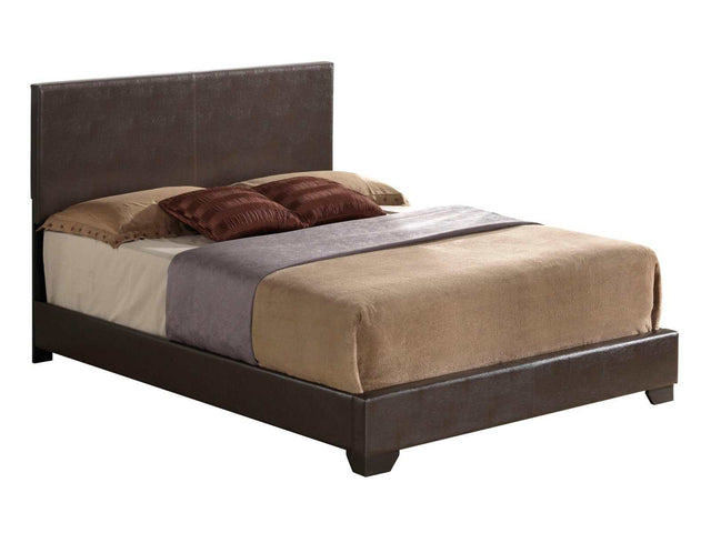 Ireland III Brown PU Eastern King Bed - Ornate Home