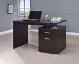 Irving Cappuccino Office Desk w/ Cabinet - Ornate Home