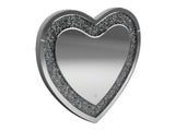 Issa Silver Heart Shape Wall Mirror - Ornate Home