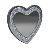 Issa Silver Heart Shape Wall Mirror - Ornate Home