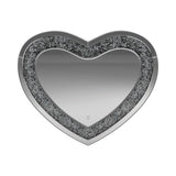 Issa Silver Heart Shape Wall Mirror - Ornate Home