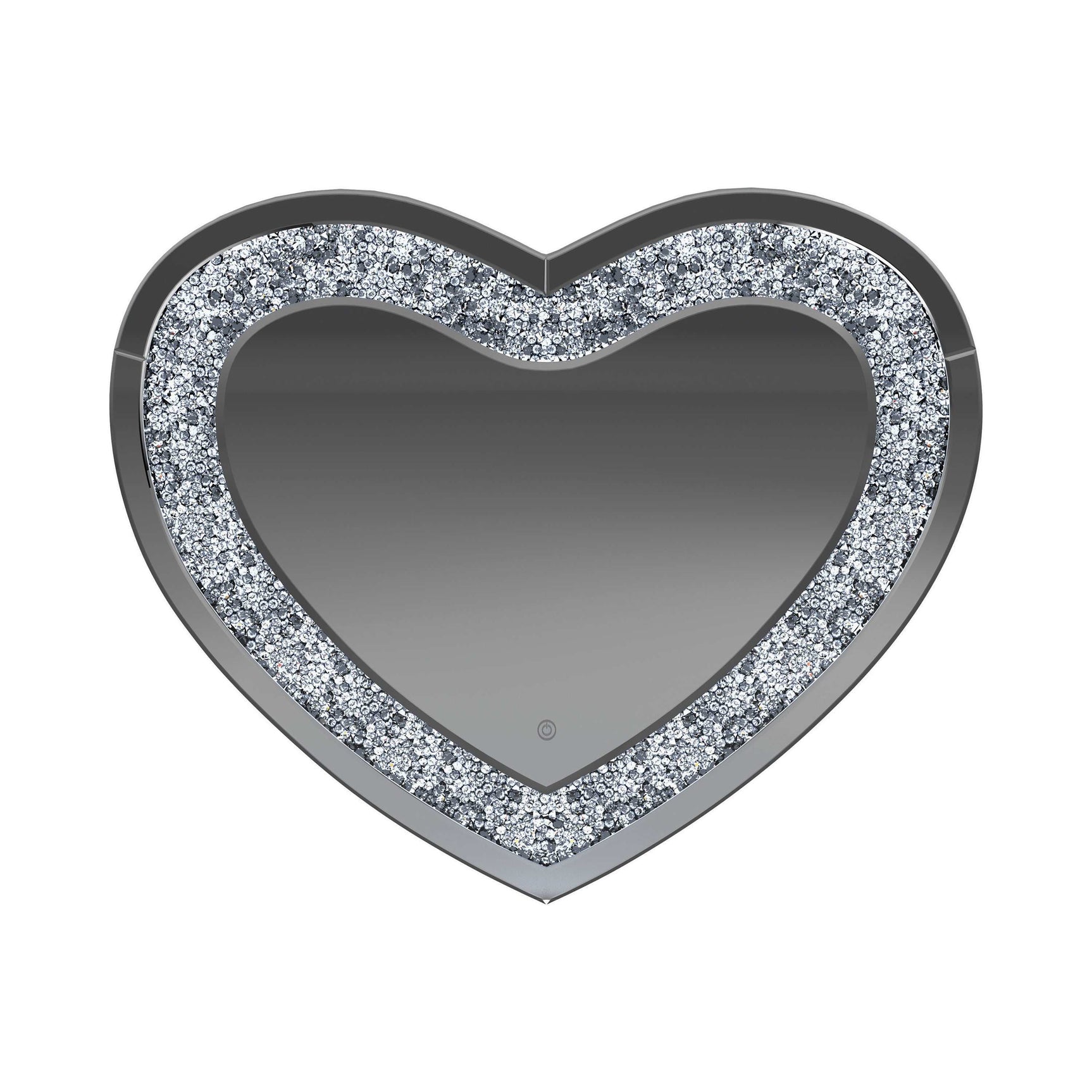 Issa Silver Heart Shape Wall Mirror - Ornate Home
