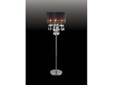 Jada Chrome/Black Floor Lamp - Ornate Home