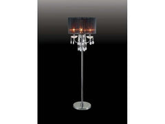 Jada Chrome/Black Floor Lamp - Ornate Home