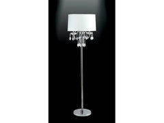 Jada Chrome/White Floor Lamp - Ornate Home