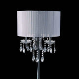 Jada Chrome/White Table Lamp - Ornate Home