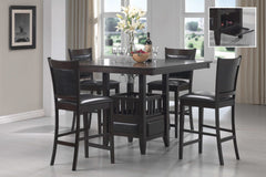 Jaden Espresso & Black Counter Height Stools (Set of 2) - Ornate Home