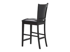 Jaden Espresso & Black Counter Height Stools (Set of 2) - Ornate Home