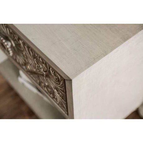Jakarta Antique White Nightstand - Ornate Home