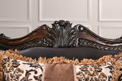 Jamael Brown & Espresso Stationary Sofa & Loveseat 2pc - Ornate Home