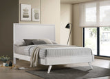 Janelle White Eastern King Bed - Ornate Home