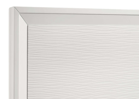 Janelle White Eastern King Bed - Ornate Home