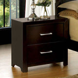 Janine Espresso Nightstand - Ornate Home