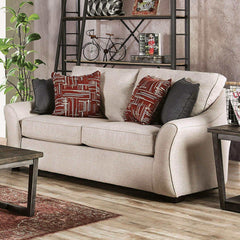 Jarrow Ivory Stationary Sofa & Loveseat 2pc - Ornate Home
