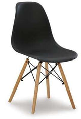 Jaspeni Black & Natural Dining Chair (Set of 4) - Ornate Home