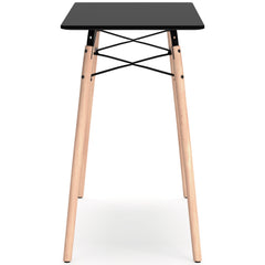 Jaspeni Black/Natural Home Office Desk - Ornate Home