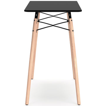 Jaspeni Black/Natural Home Office Desk - Ornate Home