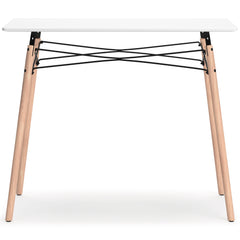 Jaspeni White/Natural Home Office Desk - Ornate Home
