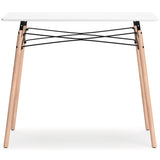 Jaspeni White/Natural Home Office Desk - Ornate Home