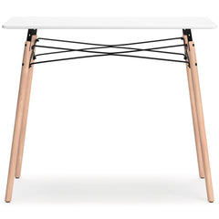 Jaspeni White/Natural Home Office Desk - Ornate Home