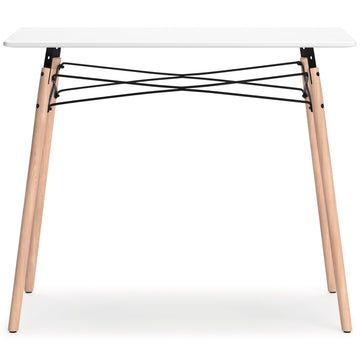 Jaspeni White/Natural Home Office Desk - Ornate Home